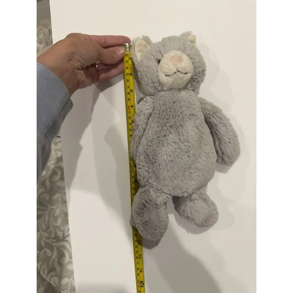 Jellycat Bashful Kitty Grey Stuffed Animal - Retired